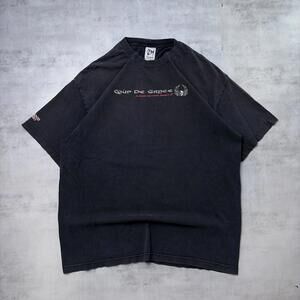 Vintage Coup de Grace Black Grunge Biker Distressed T-Shirt